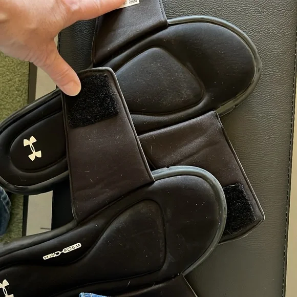 Under Armour Black Sport Slide Sandals - Picture 3 of 5